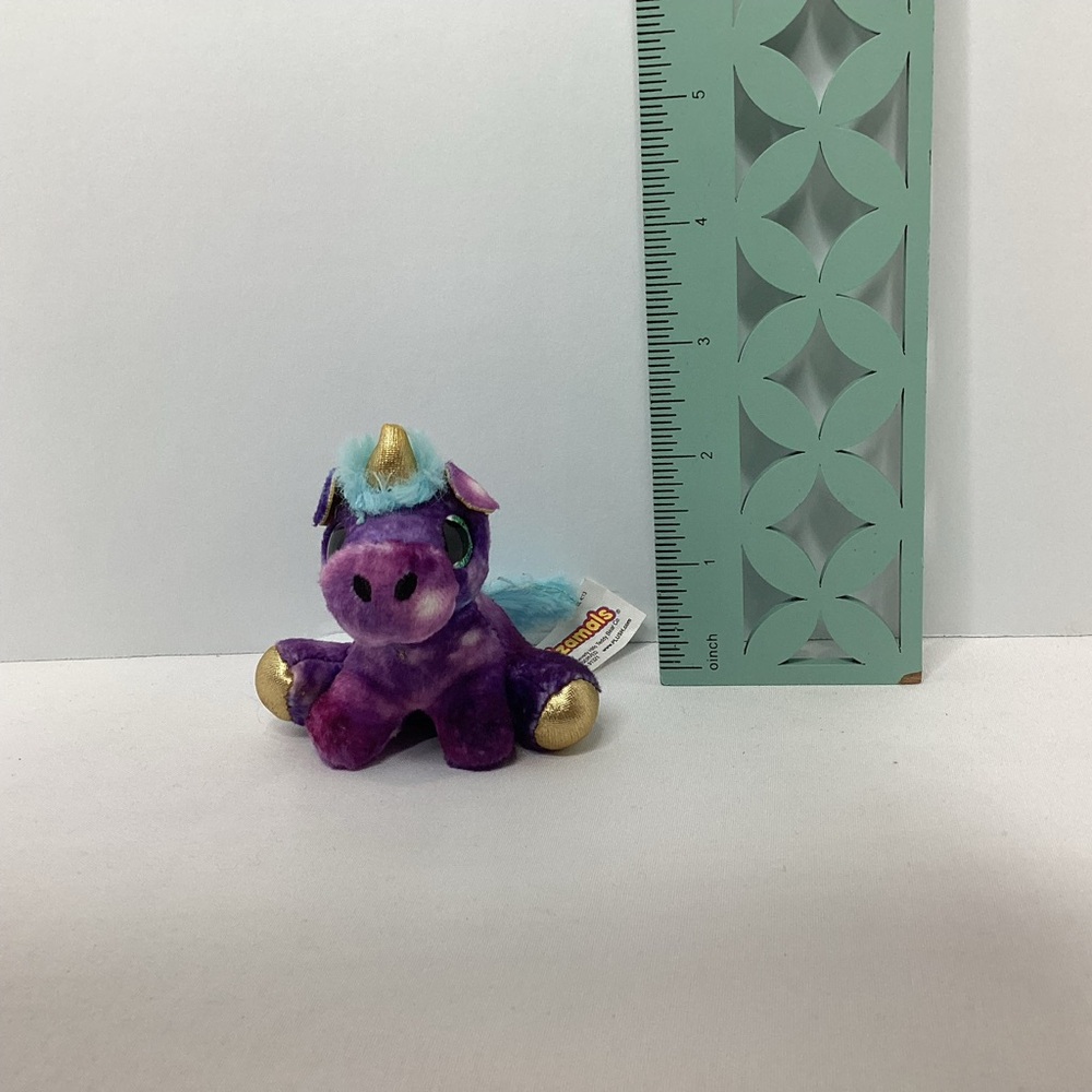 Surprizamals Purple Deanna Unicorn Mini Horse Plush Stuffed Animal 3" - Picture 9 of 10